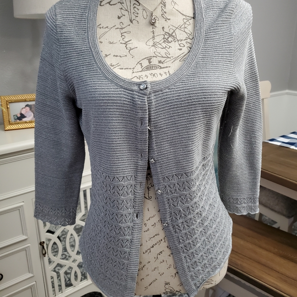 Emma James  MP silver sweater
